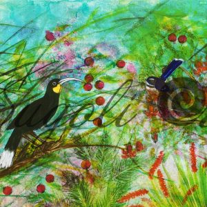 The Huia and Fantail Print
