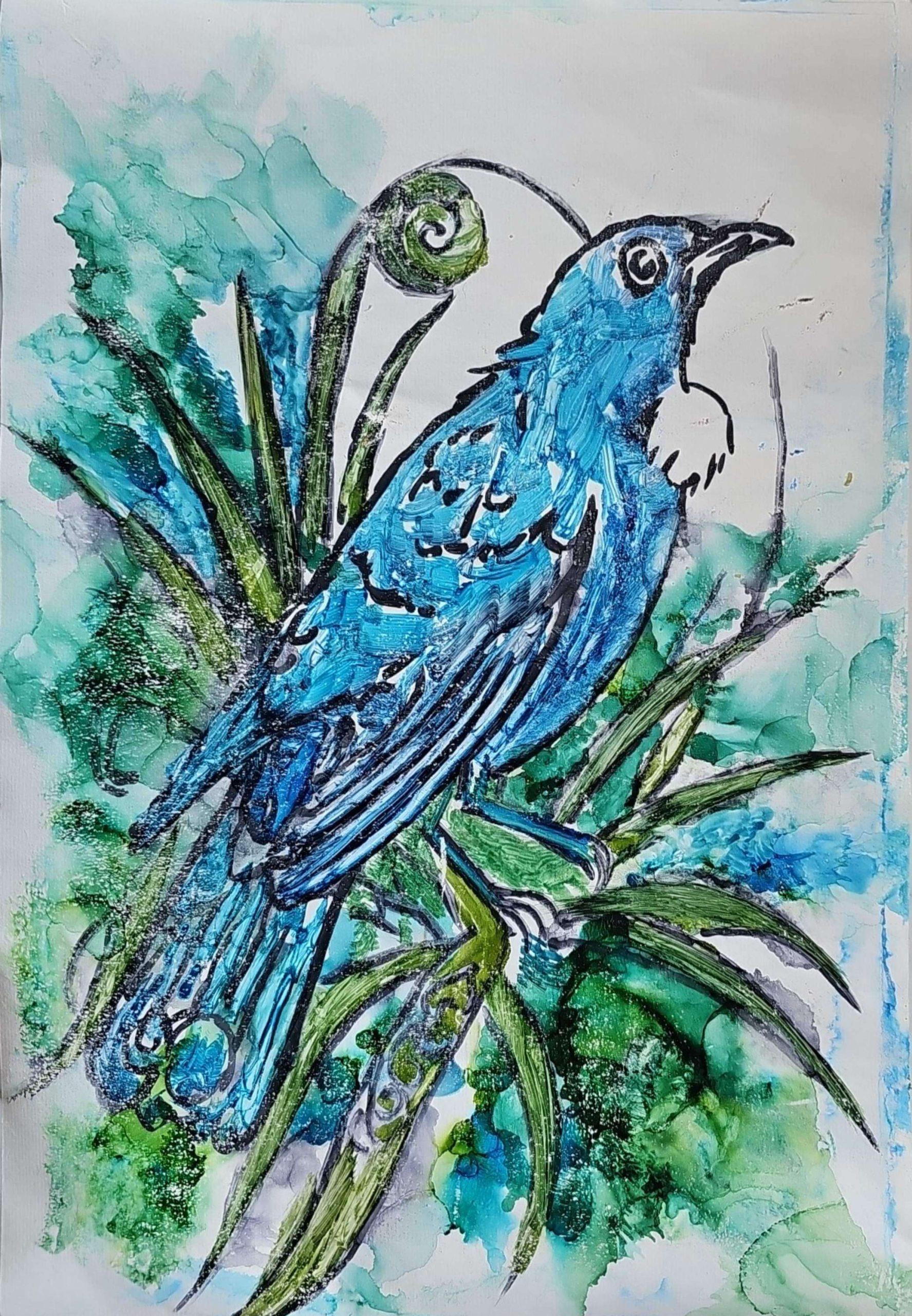 Gel Printing with Alcohol Inks: When the Background Becomes Part of the Artwork